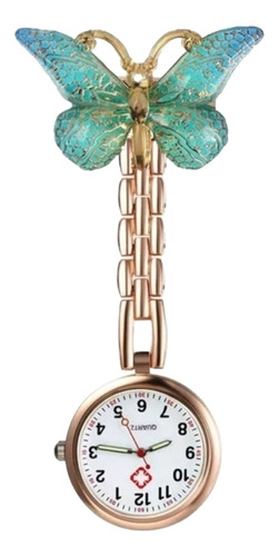 Reloj De Enfermera Mariposa Verde