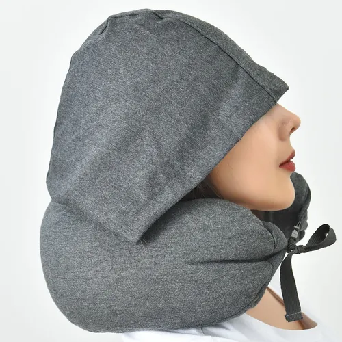 Almohada De Viaje Con Capucha, Cuello Con Capucha, Cuello Er