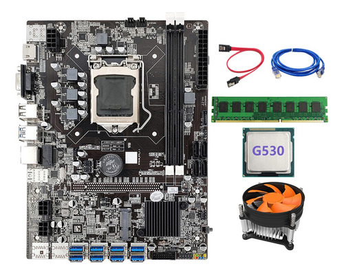 Placa Madre B75 Eth Mining 8xpcie A Usb Lga1155 Ddr3 4 Gb 13