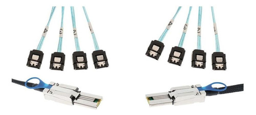 2x -sas 26p Sff-8088 A 4x 7pin 6gb / S Cable Adaptador 30agw