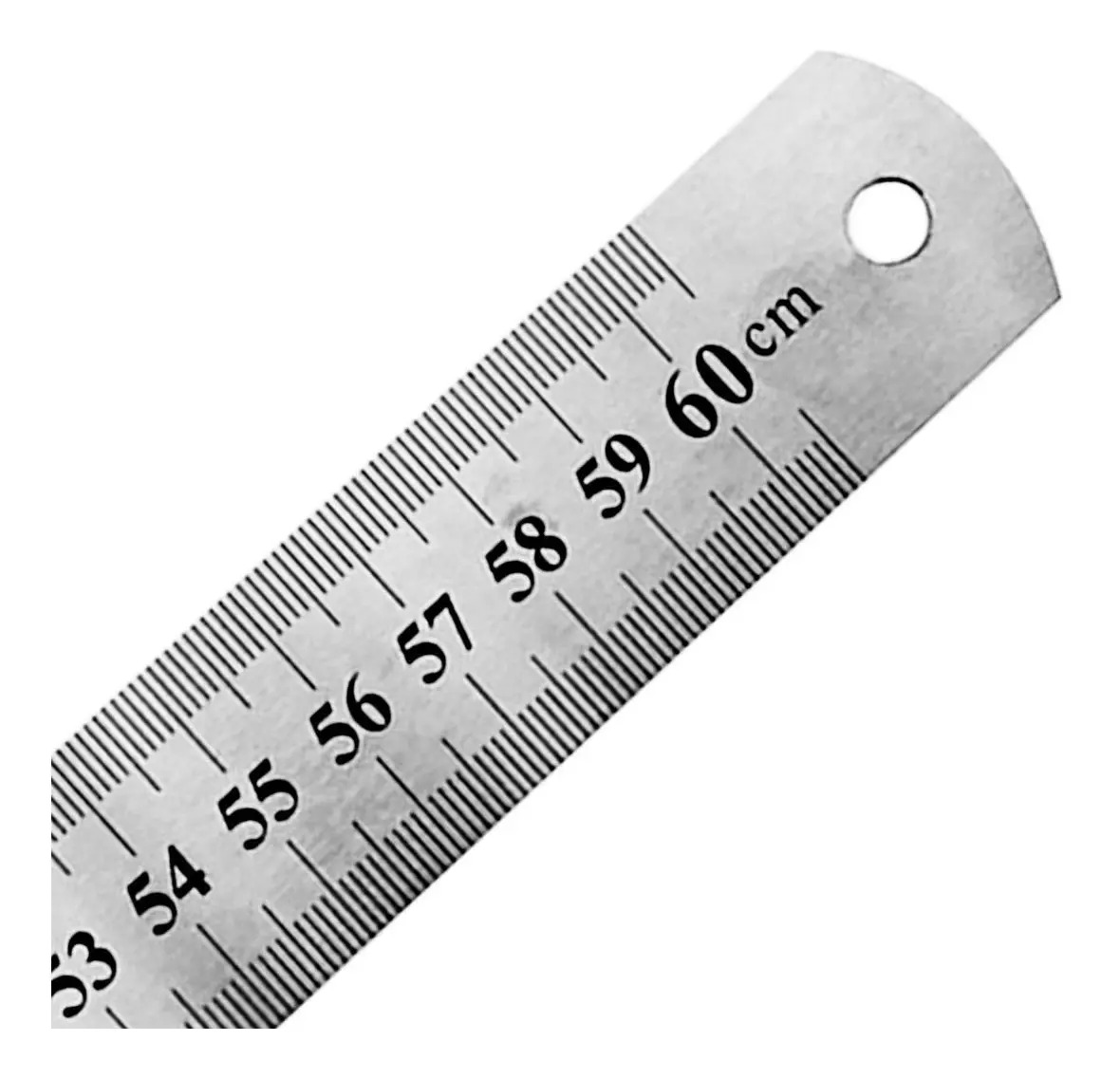 Régua de Aço Inoxidável de 60cm para Desenho e Projeto