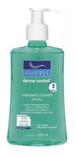 Sabonete Líquido Facial Nupill Derme Control 200ml