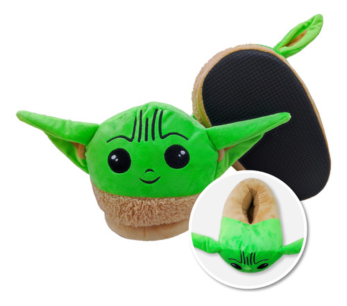Babuchas Pantuflas Baby Yoda Grogu Star Wars Para Adultos
