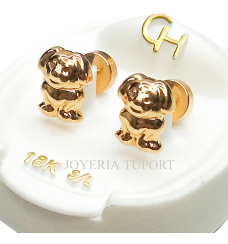 Aro Abridor Perrito Con Cuerpo Oro 18k (ab765)