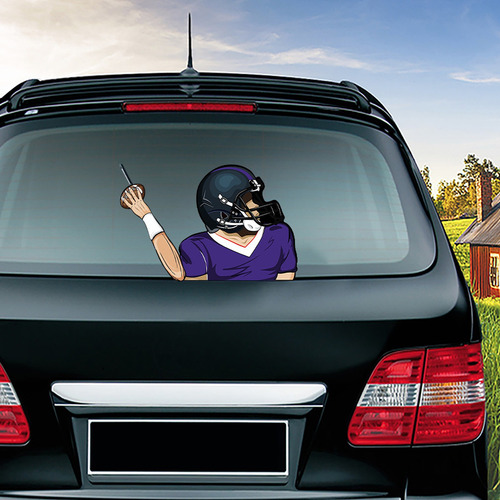 Pegatinas R Football Quarterback Para Limpiaparabrisas De Co