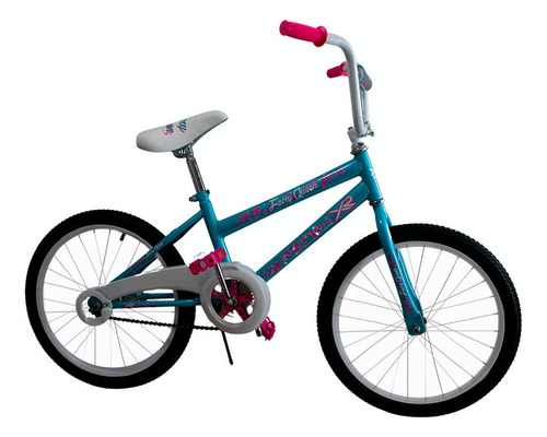 Bicicleta R20 Infantil Resistente Xrush Para Niñas Color Agua Tamaño Del Cuadro G