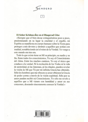 El Baghavad Gita .canto Del Señor