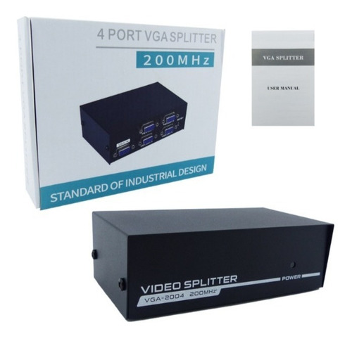 Splitter Vga Amplificado 4 Salidas Hasta 30 Metros + Envio