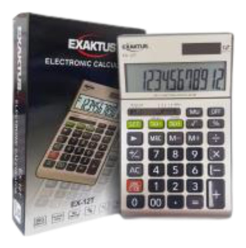 Calculadora Exaktus Ex-12t 12 Digitos Color Dorado