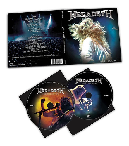 Megadeth One Night In Buenos Aires Usa Import Cd X 2 Nuevo