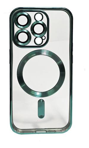 Carcasa De Lujo Transparente Con Magsafe Para iPhone 15