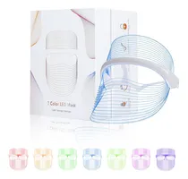 Comprar Mascara Facial Led Cuidado De Piel Terapia Luz Roja 7colores
