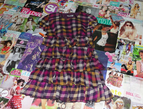 Vestido Cuadrille Purpura Gasa