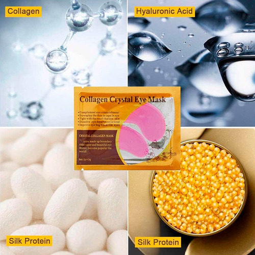 Imagen 7 de 10 de Set 20pz Parches Labios Pilaten Colageno Ojos Hidratación