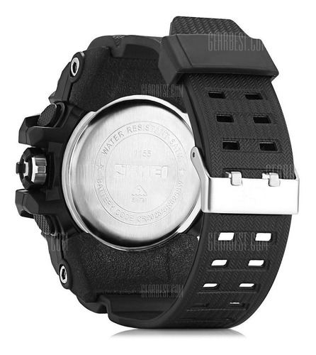 Reloj Doble Hora Analogic Digital Alarma Deportivo Hombre