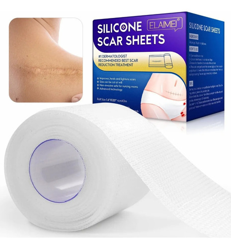 Parche Silicón Reutilizable Cicatrices Rollo 3 Metros