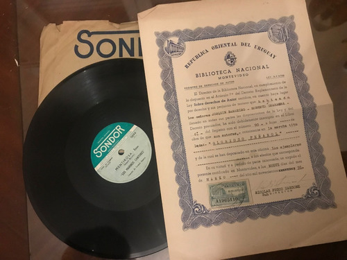 Disco 78rpm - Marinos Cantores