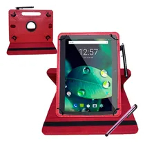 Comprar Capa Vermelha Giratória Para Tablet Multilaser M10a + Caneta