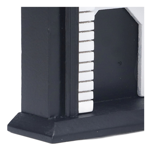 Chimenea Dollhouse 1:12 Retro De Abedul Blanco Y Negro