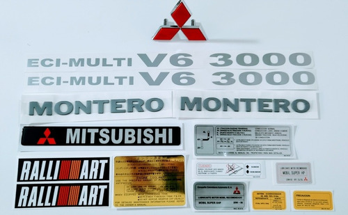 Montero Mitsubishi Hard Top 1993-2012 Emblemas Y Calcomanias