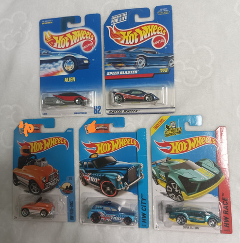 Hot Wheels Paquete De 5 Piezas Retro