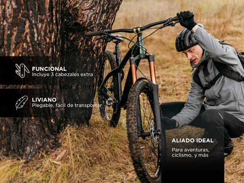 Inflador De Mano Portátil Gadnic Aluminio De Bicicletas