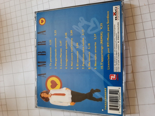 Ambra - Te Pertenezco. Cd - Primera Ed.