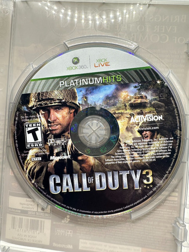 Call Of Duty 3 + Bonus Disc - Xbox 360 (Reacondicionado)