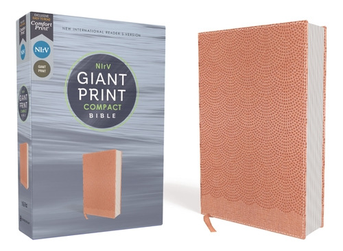 Libro Nirv, Giant Print Compact Bible, Leathersoft, Peach...