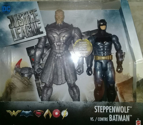 Batman Vs Steppenwolf Liga De La Justicia Mattel 30 Cm Dc  