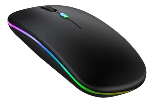 Imagen 2 de 7 de Mouse Ultra Delgado Slim Con Batería Recargable Inalámbrico