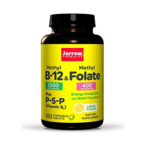 B-12 Y Folato Masticables - 100 Tabletas