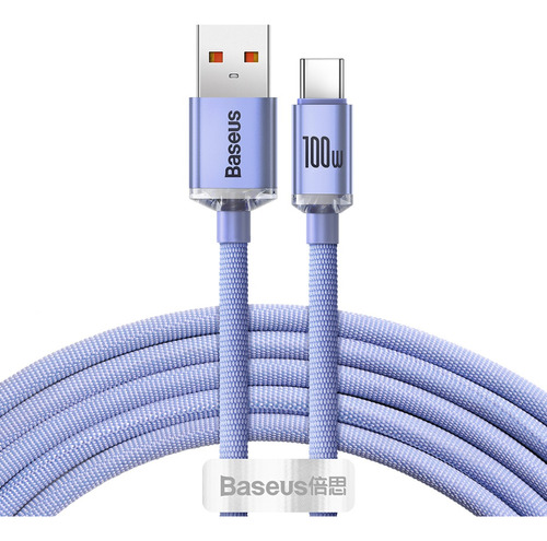 Cable Baseus Usb A / Usb C 100w Carga Rapida De 2 Metros