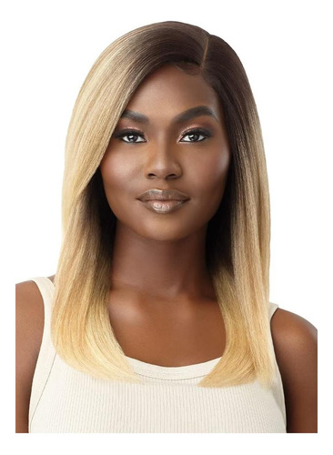 Peluca Frontal De Encaje Outre Yaki Natural 18 Dr Chocolate