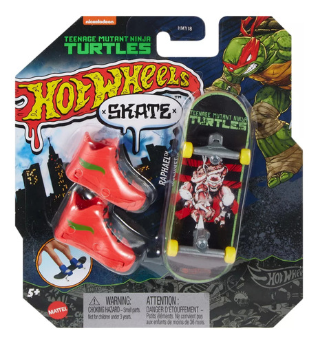 Hot Wheels Patineta Raphael Tortugas Ninja 