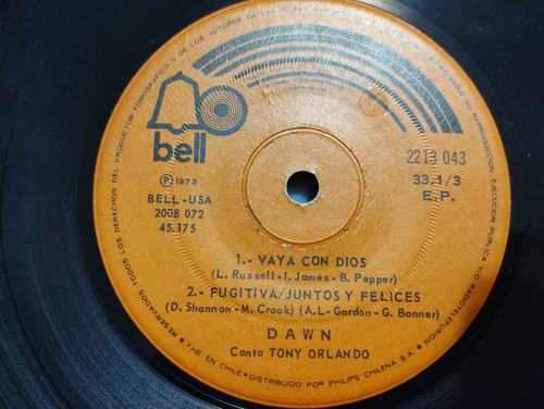 Vinilo Ep De Dawn - Ata Una Cinta Amarilla ( E103-s178 (Usado)