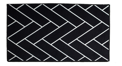 Tapete De Cocina Impermeable Antideslizante 40 X 60 Cm Diseño de la tela Negro