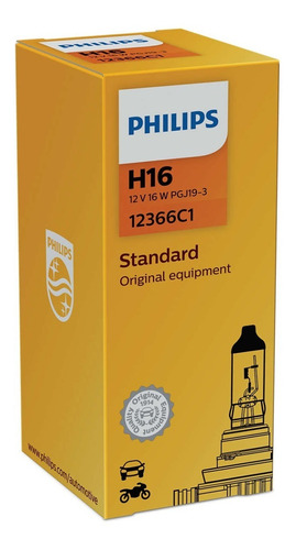 Lampara Philips H16 12v 16w 12366c1 Pgj19-3