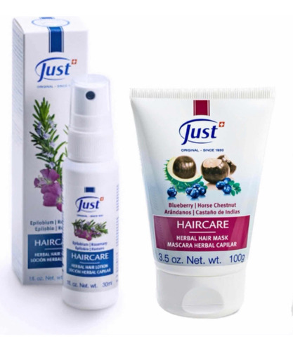 Just Hair:  Loción Anti Caída Epilobio + Mascara Capilar