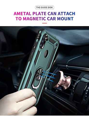 Funda Para Galaxy A11 Verde Oscuro Duro Suave Plastico Tpu