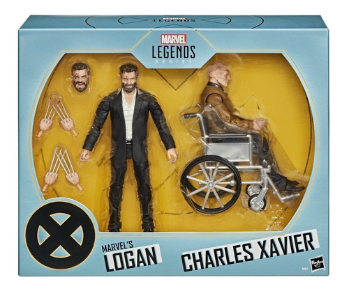 Set Figuras Logan Y Charles Xavier Profesor X Marvel Legends