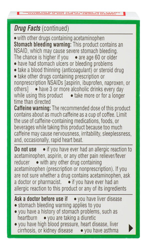 Equate Acetaminofen Y Aspirina Para Aliviar El Dolor 24 Pza