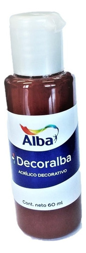 Acrilico Decorativo Decoralba Alba 60ml Colores Tradicional Color 464 TIERRA SIENA TOSTADA