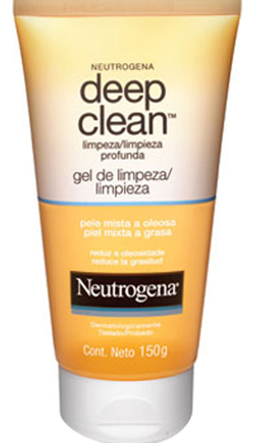 Gel De Limpieza Neutrogena Deep Clean Piel Mixta X 150 G