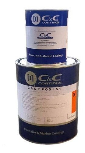 Pintura Epóxica 51 Para Piscina Blanca Marca C&c Couttenye