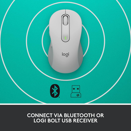 Ratón Inalámbrico Logitech Signature M650 Tamaño L Con...