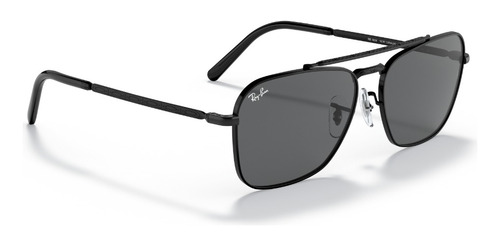 Lentes De Sol New Caravan En Negro Y Gris Ray Ban
