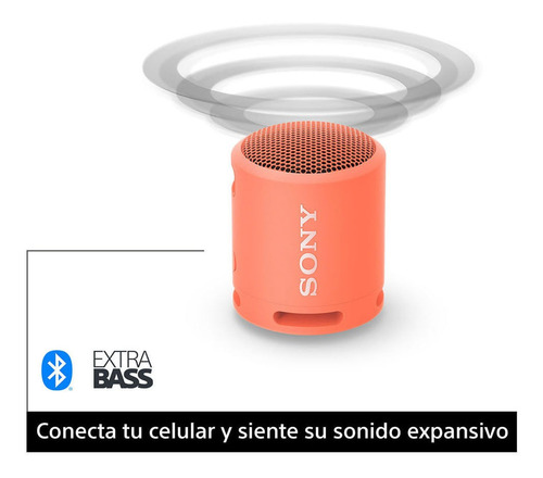 Imagen 9 de 11 de Parlante Inalámbrico Portátil Extra Bass Xb13 Color Rosa coral