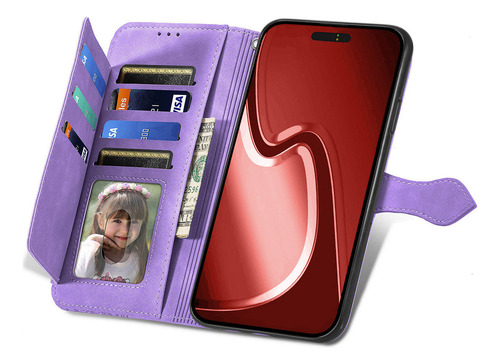 Funda Para Teléfono Oppo A18 A17 A16 A15 A12 Funda De Piel Tipo Cartera