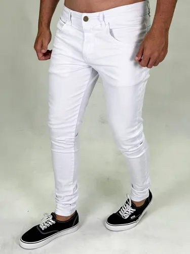Calca Jeans Branca Cintura Baixa MercadoLivre